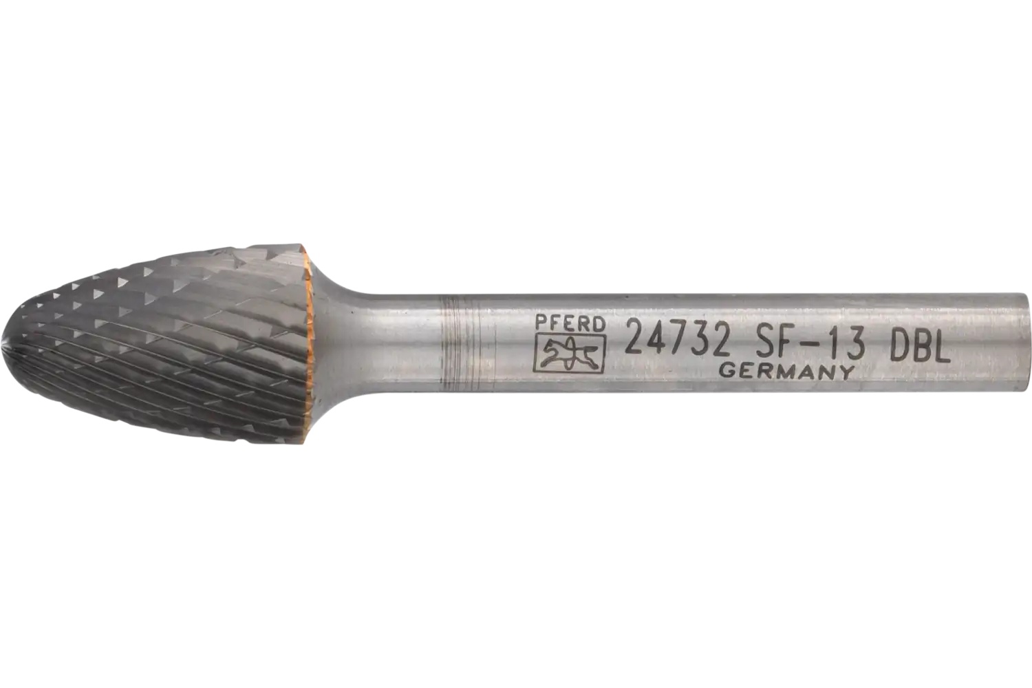 Picture of Pferd Carbide Bur SF-13 Tree Shape Double Cut 1/2" x 3/4" x 1/4" Shank